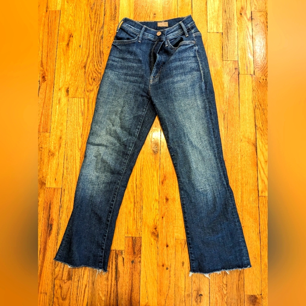Sz 24 Mother Hustler high rise Ankle Fray in Lust for Life, excellent condition